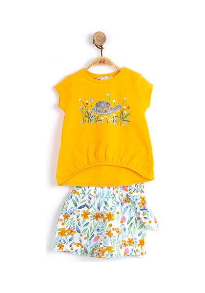 Xo Kids P-003531 Nk 12603 Kız Kaplumabağa Takım 9-36 Ay Turuncu