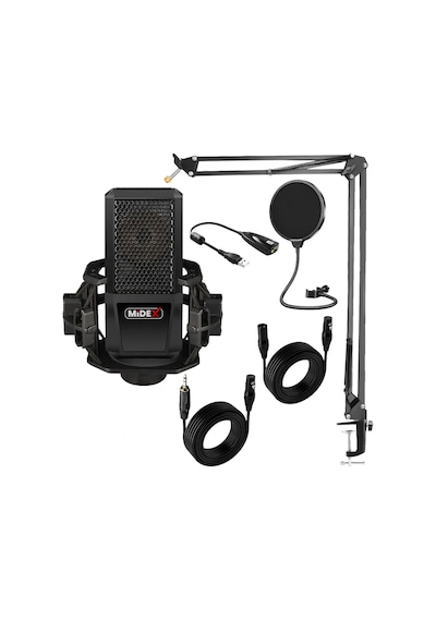 Midex MX-2020 STF Stüdyo Kondenser Mikrofon Stand Filtre