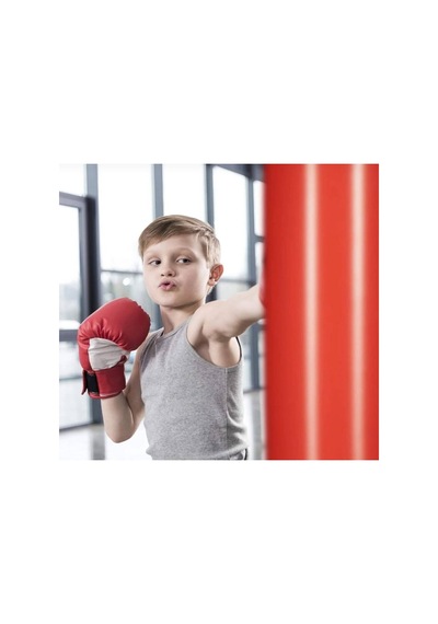 Şişme Boks Torbası 120 Cm Ayaklı Çocuk Şişme Boks Çocuk-kids Siyah