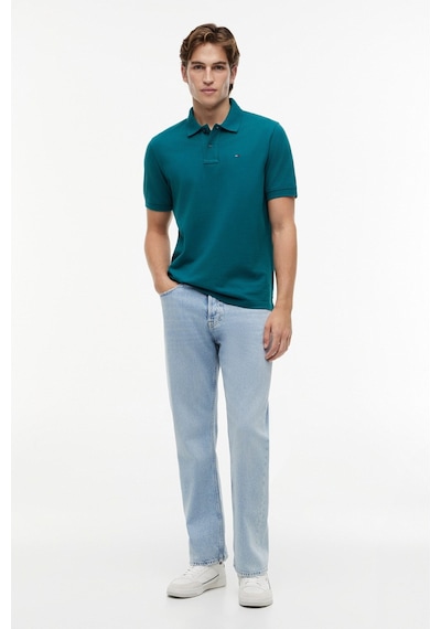 Tommy Hilfiger Erkek Yeşil Essential Pique Polo Yaka T-shirt-16256