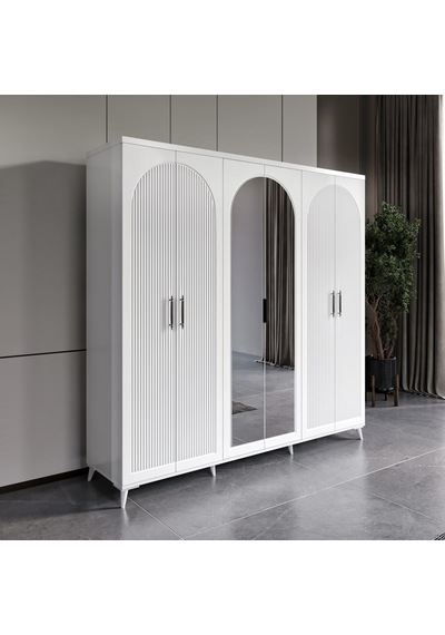 Oslo 6 Kapaklı Komple Mdf Yatak Odası Takımı