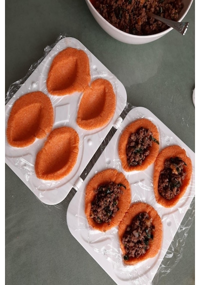 Içli Köfte Yapma Aparatı Pratik 4'lü Içli Köfte Kalıbı Silikon Beyaz Diğer