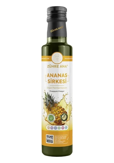 Zühre Ana Ananas Sirkesi Doğal Fermantasyon 500 Ml