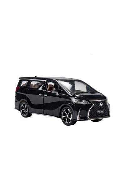 Jzcat Simülasyon 1:24 Lexus Lm300h İş Aracı Model Simülasyon Alaşım Araba Modeli Süsleme - Siyah
