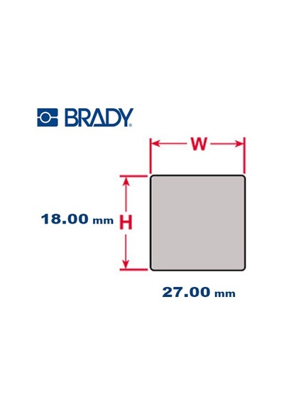 Brady Ptlep-04-7593-Sv Kazınmış Plaka Dğ Etiketi M611.Bmp61.Bmp71