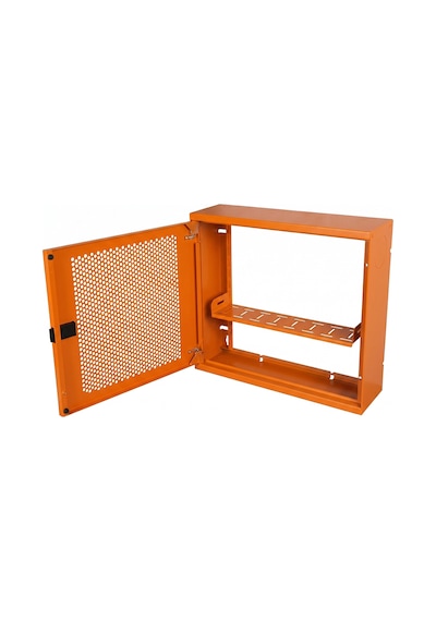 Alfafonet Wifi Box 450 Duvar Tipi Modem Ve Wifi Kutusu 450x120x350 Mm Turuncu Perfore Metal Kapak Montajlı