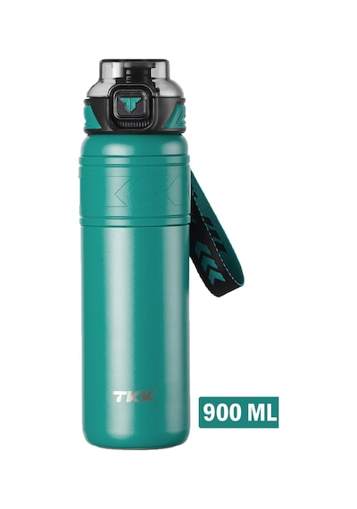 Tkk 900 Ml Çelik Termos Çift Kullanım Pipetli/rahat İçim -12/24 Sıcak-soğuk- Yalıtım -tkk2025900ml Yeşil
