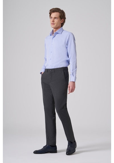 Morven Erkek Füme Yünlü Trend Desenli Dynamic Fit Pantolon 26mc003023050 Füme
