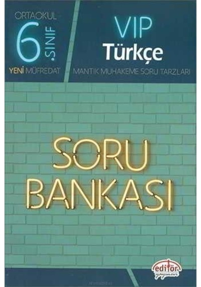 6.Sınıf Vip Türkçe Soru Bankası - Editör Yayınevi