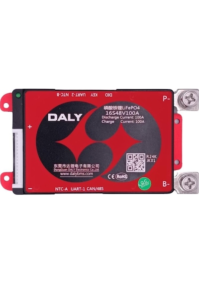 Daly Smart 16s 48v 100a Can/rs485 Lifepo4 Bms