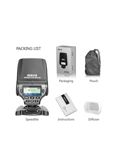 Meike MK320S Sony Uyumlu TTL Speedlite Flaş