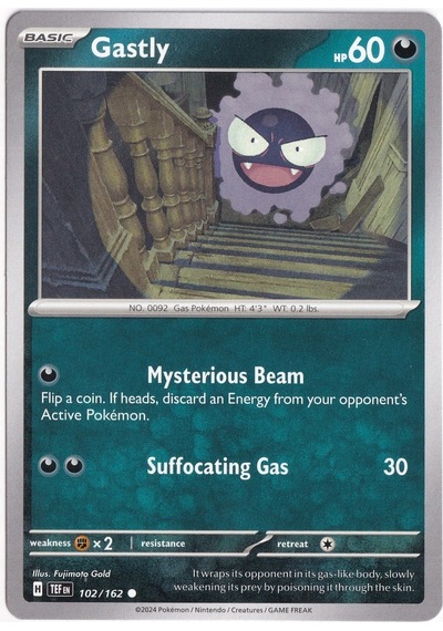 Gastly 102/162 - Temporal Forces - Pokemon Kartı Mint