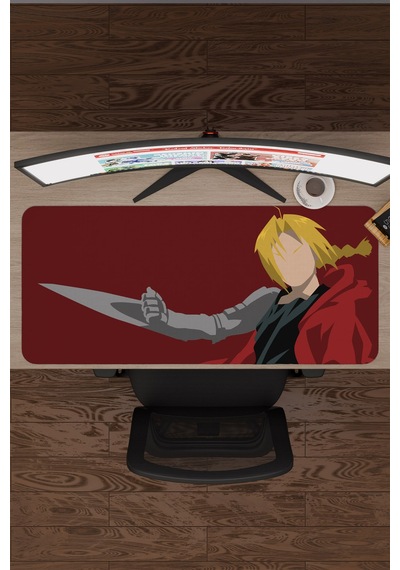 Fullmetal Alchemist Anime V3 - 90x40 Xxl Gaming Kauçuk Kaymaz Taban Mouse Pad Fare Altlığı