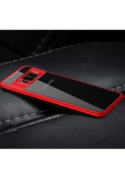 Ally Galaxy Uyumlu Note 8 Darbeya Dayanıklı Şeffaf Silikon Kılıf- 5775 Beyaz