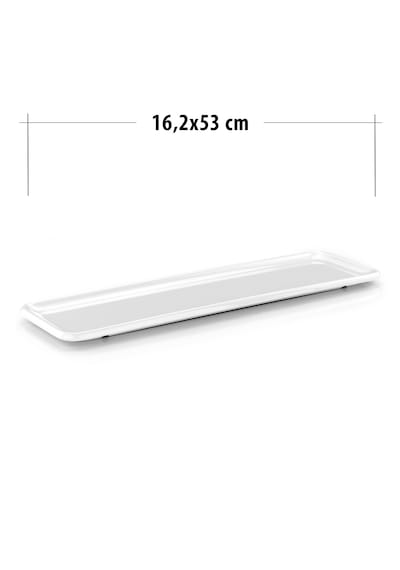 Uzun Kayık Servis Tabağı 53 Cm 2 Adet Beyaz
