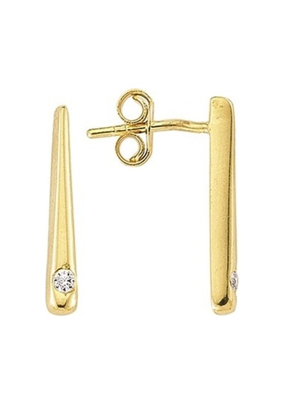 Goldkupe 14 Ayar Tektaş Altın Küpe 1,50 Gr-1257