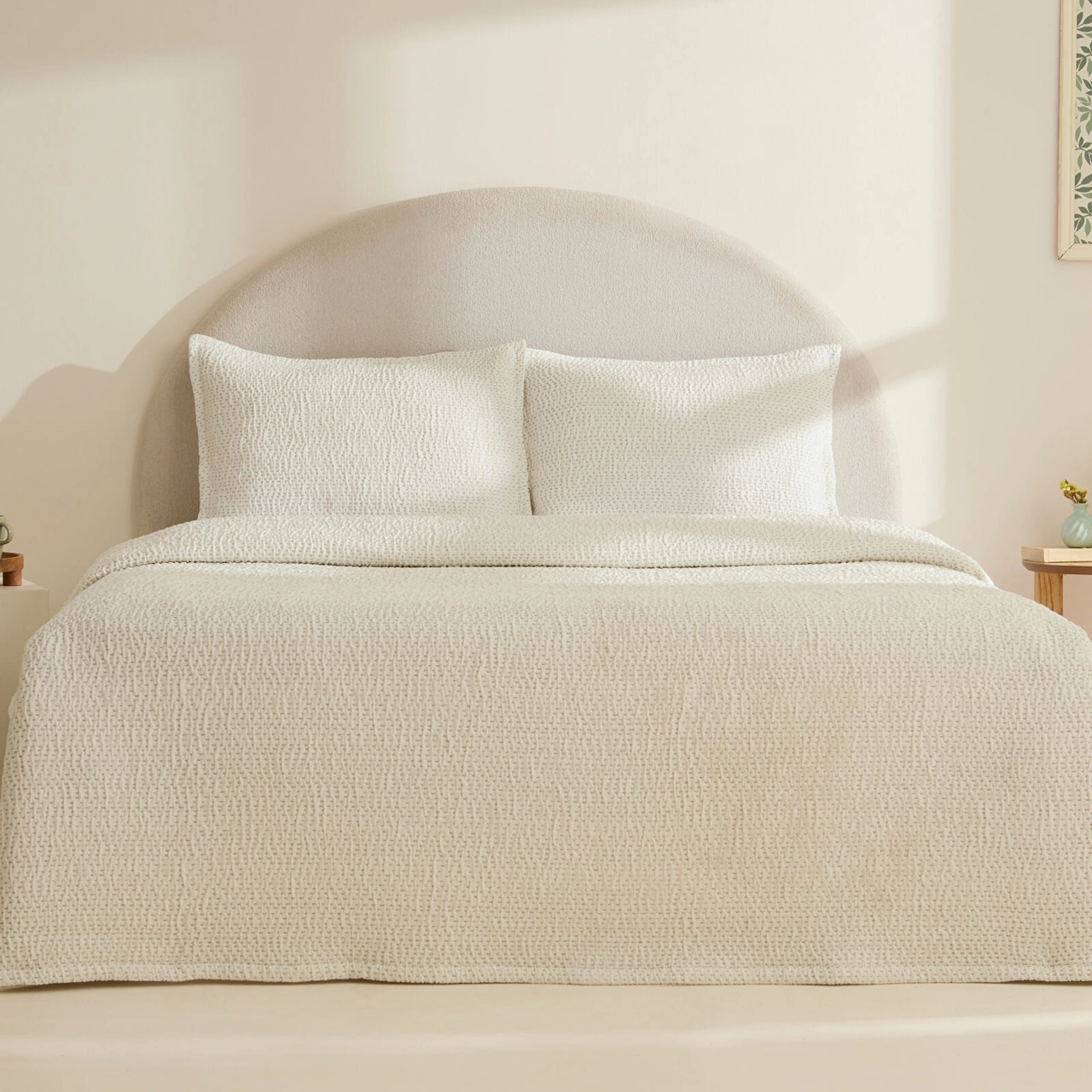 Karaca Home Linda Çift Kişilik Yatak Örtüsü Mint Mint