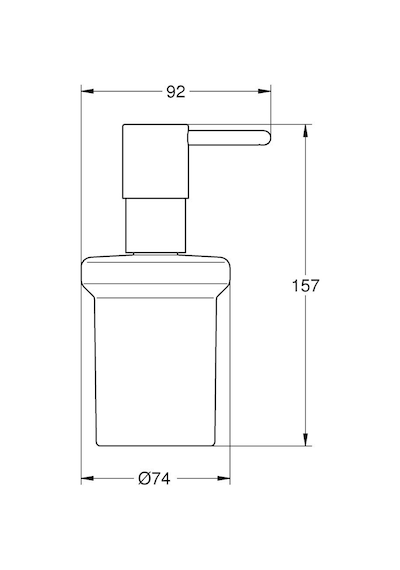 Grohe Sıvı Sabunluk Essentials Duvara Monte Tutacağı Hariç 403940