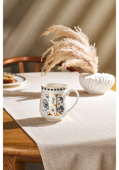 Emsan Artisan H Letter New Bone Kupa 220 Ml