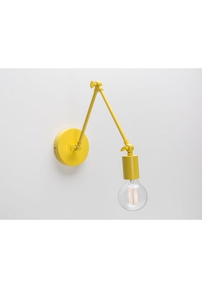 Riolight Retro,vintage,modern Sarı Üç Mafsallı 1xe27 Duylu Metal Duvar Aplik Sarı