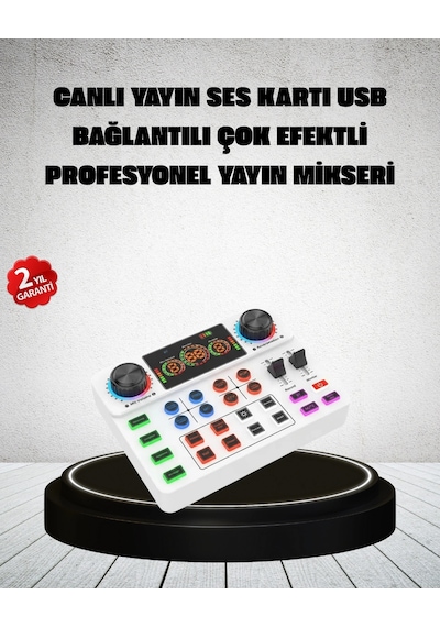 Hubrendy Tekno Canlı Yayın Ve Karaoke İçin Profesyonel Ses Kartı Bluetooth Destekli