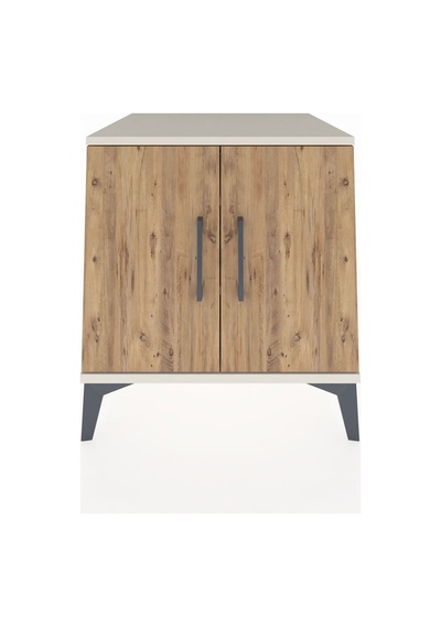 Kronos Komodin 2 Raflı 2 Kapaklı 60x59x64 Aytaşı-çam Aytaşı