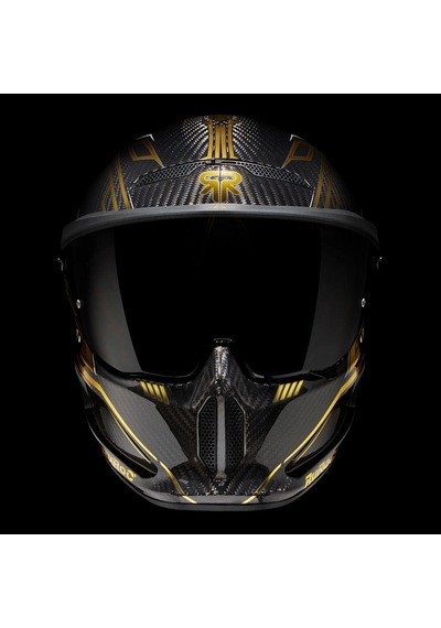 Ruroc At4.0 Track Titan Gold Kapalı Kask Siyah - Altın