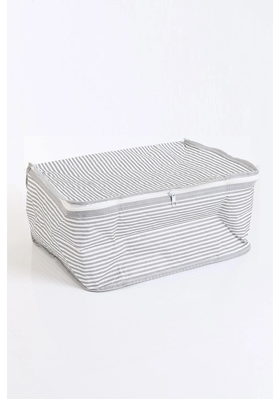 Dolap İçi Düzenleyici 6'lı Çorap Hurcu Tela Malzeme 47x28x17cm Büyük Boy Tela Gri Tr Diğer