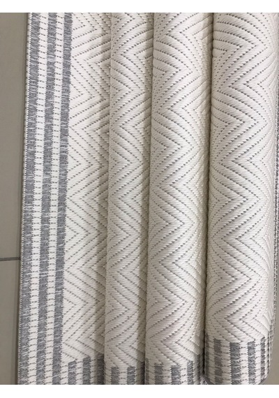 Liparis Sisal Halı Dc402 Serisi Oturma Salon Yatak Odası Halısı Krem - Gri