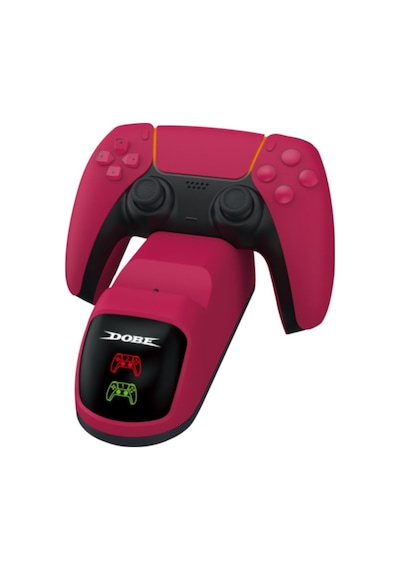 Ps5 Uyumlu Dualsense Şarj Istasyonu Ps5 Dualsense Charging Dock Stardust Kırmızı Çift Şarj