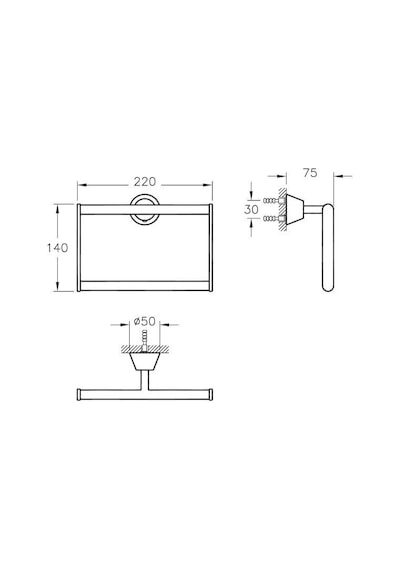 VitrA Matrix A44577 Halka Havluluk Krom