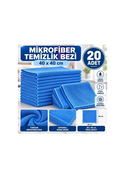Temizlik Bezi Mikro Fiber Ekonomik 20 Li Pk - 939651024 Diğer