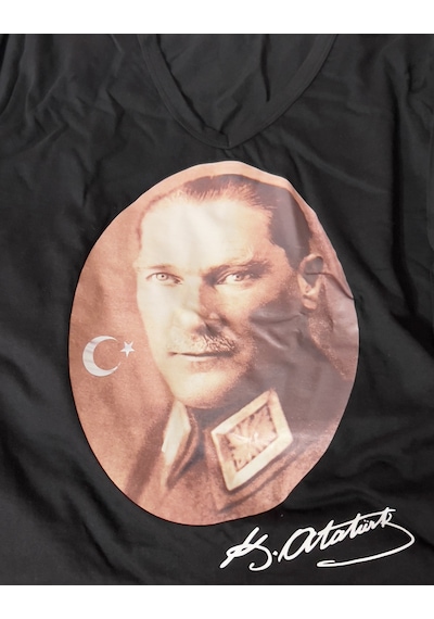 Atatürk Tişörtü Siyah