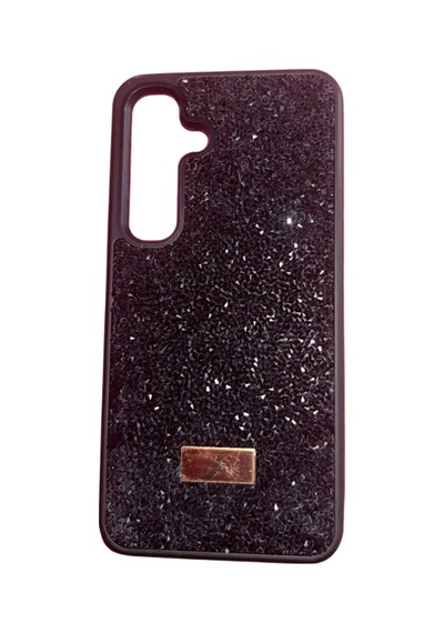 Samsung Galaxy S24 / S25 Yıldız Tozu Premium Siyah Silikon Kılıf