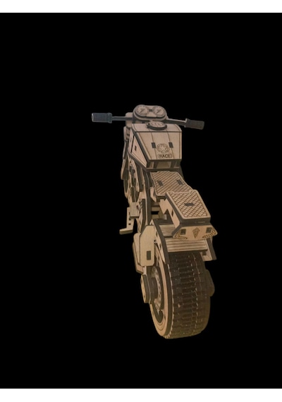 Ahşap Motosiklet Maketi Dekoratif El Yapımı 33 15 Cm