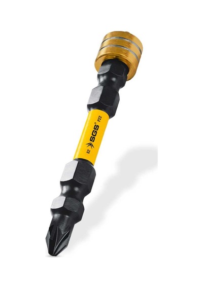 Sgs Pz2 65mm Manyetik Çift Yönlü Bits Uç Black-pro Series Sgs3983 10 Adet