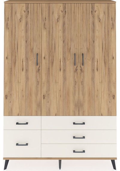 Arges Dolap 5 Raflı 5 Çekmeceli Tek Askılı 132x30x195 Çam-çam... Çam Arges Dolap 5 Raflı 5 Çekmeceli Tek Askılı 132x30x195 Çam-çam... Çam