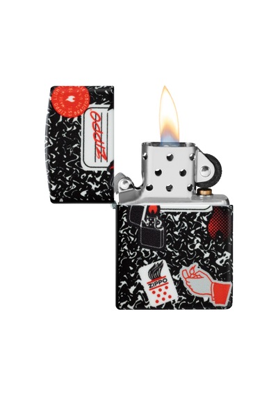 Zippo 49352 Zippo Notebook Design Çakmak Çok Renkli