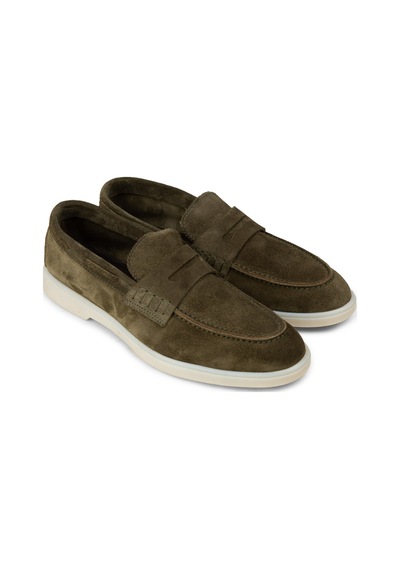 Deery Erkek Yeşil Hakiki Süet Loafer Ayakkabı - 02028myslc01 Yeşil