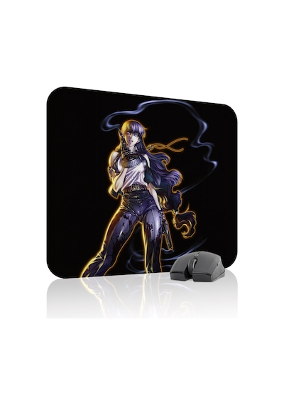 Black Lagoon Kaymaz Dikişli Kauçuk Oyuncu Mousepad V5 - 48x40 Xl Gaming Mouse Pad Fare Altlığı
