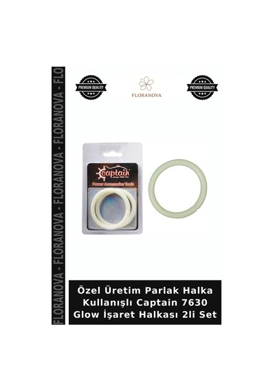 Özel Üretim Parlak Halka Kullanışlı Captain 7630 Glow İşaret Halkası 2li Set Standart