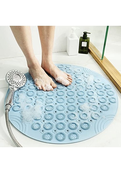 Banyo Küveti Duş Paspası Güçlü Vantuzlu Kavrama Matı Ayaklarda Yumuşak, Banyo Aksesuarları Banyo Masajı Zemin