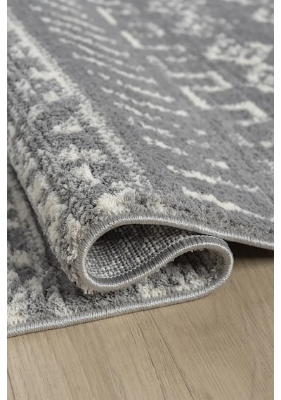 Seyran Halı Puffy 1005 Gri Polyester Makine Halısı