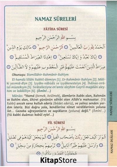 Namazı Seviyorum Abdest Namaz Sureleri Duaları çanta Boy ko . N11.144