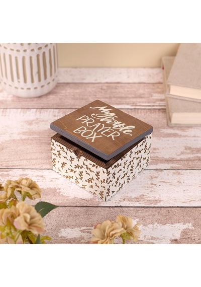 Lexroo Menteşeli Ahşap Kutu - My Little Prayer Box Çok Renkli