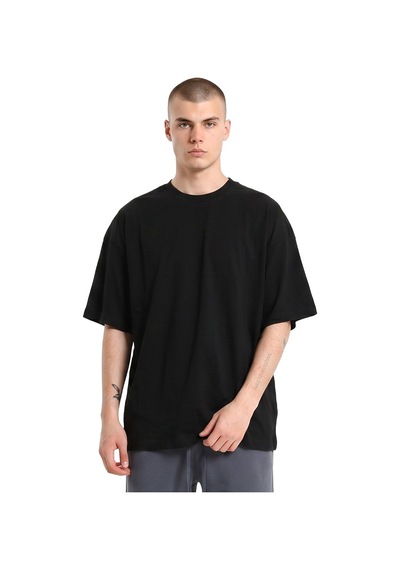 Sportive Corin Oversize Erkek Siyah Günlük Stil T-shirt 26ye0016-syh