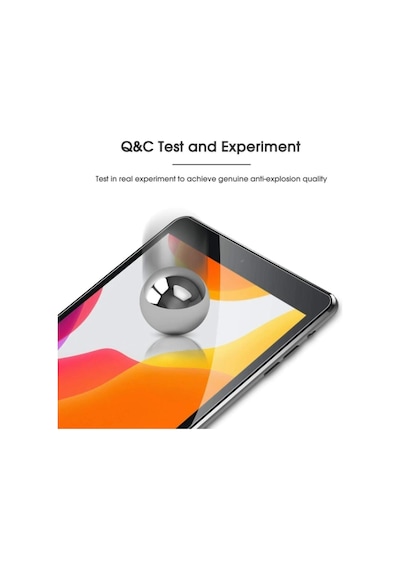 Apple Uyumlu iPad 7. Ve 8. Nesil 10.2 Inç Nano Kırılmaz Ekran Koruyucu Şeffaf Kırılmaz Cam Koruyucu Tam