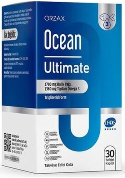 Ocean Ultimate Balık Yağı 1700 Mg Softjel Kapsül 30 Kapsül