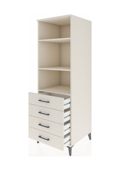 Kronos Dolap 3 Raflı 4 Çekmeceli 60x59x182 Aytaşı-aytaşı Aytaşı