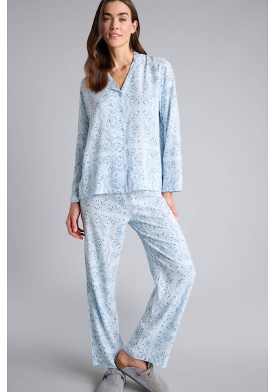 Defacto Desenli Pijama Takımı Üst Alt F9824AX26SP